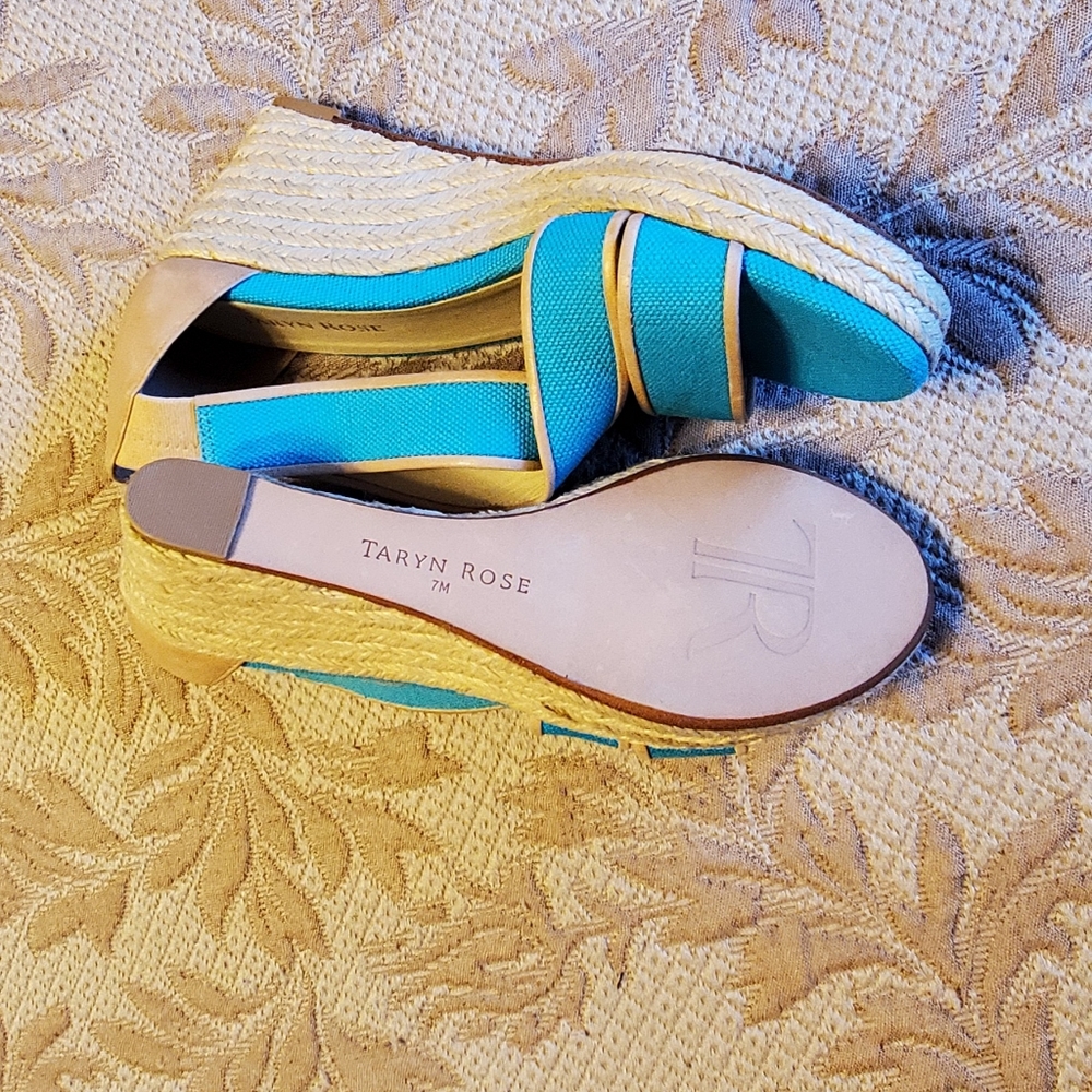 TARYN ROSE WEDGE SALDALS - Picture 3 of 10